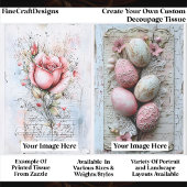 Create Your Own Custom 2 Photo Portrait Decoupage 薄葉紙