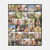 Create Your Own Custom 30 Photo Collage フリースブランケット (正面)