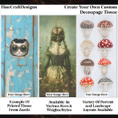 Create Your Own Custom 3 Photo Portrait Decoupage 薄葉紙