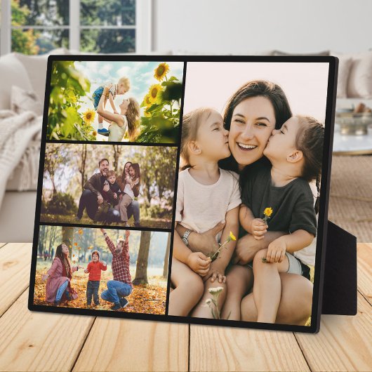 Create Your Own Custom 4 Photo Collage フォトプラーク