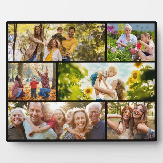 Create Your Own Custom 6 Photo Collage フォトプラーク (正面)