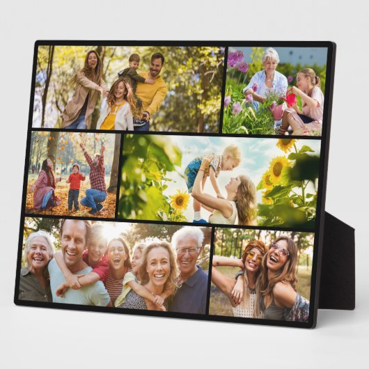 Create Your Own Custom 6 Photo Collage フォトプラーク (側面)