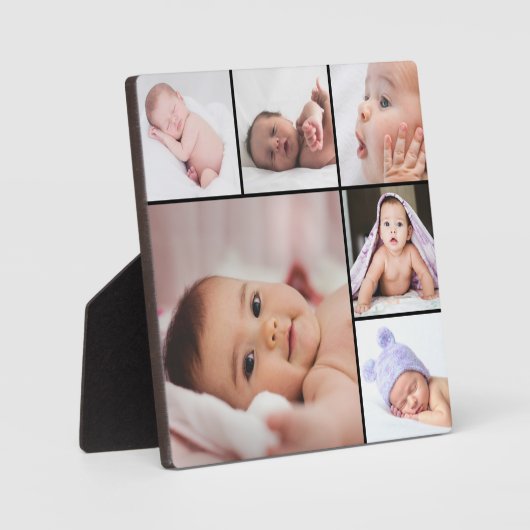 Create Your Own Custom 6 Photo Collage  フォトプラーク (正面)