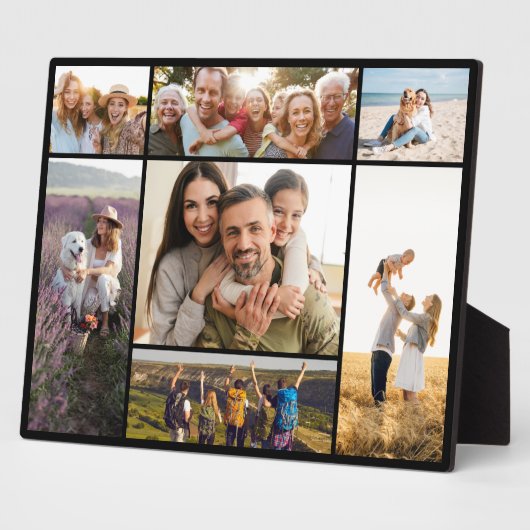 Create Your Own Custom 7 Photo Collage フォトプラーク (側面)