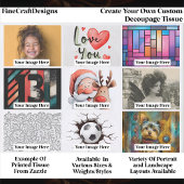 Create Your Own Custom 9 Photo Landscape Decoupage 薄葉紙