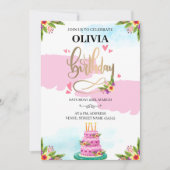 Create your own custom birthday 招待状 (正面)