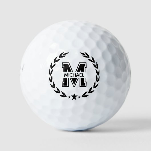 Create Your Own Custom Branded Monogram ゴルフボール (正面)
