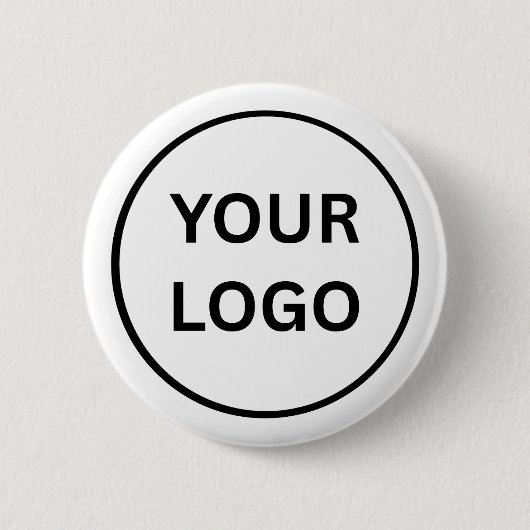 Create Your Own Custom Business Logo2¼ Inch Button 缶バッジ (正面)