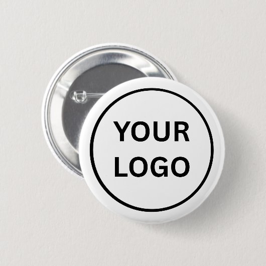 Create Your Own Custom Business Logo2¼ Inch Button 缶バッジ (正面&裏面)