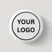 Create Your Own Custom Business Logo 1¼ Inc Button 缶バッジ (正面)