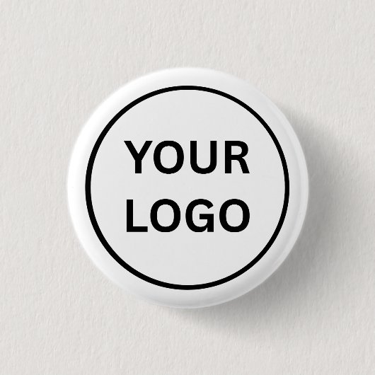 Create Your Own Custom Business Logo 1¼ Inc Button 缶バッジ (正面)