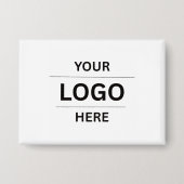 Create Your Own Custom Business Logo Button 缶バッジ (正面)