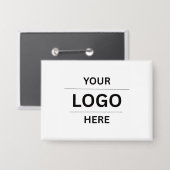 Create Your Own Custom Business Logo Button 缶バッジ (正面/裏面)