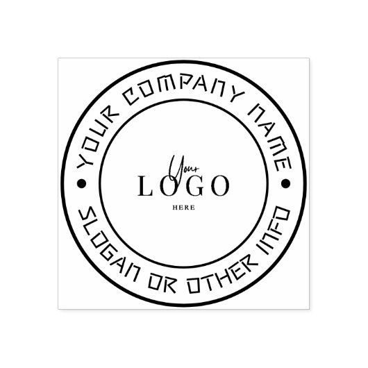 Create Your Own Custom Business Logo Rubber Stamp ラバースタンプ (インプリント)
