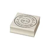 Create Your Own Custom Business Logo Rubber Stamp ラバースタンプ (スタンプ)
