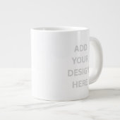 Create Your Own Custom Design Jumbo Mug ジャンボコーヒーマグカップ (正面右)