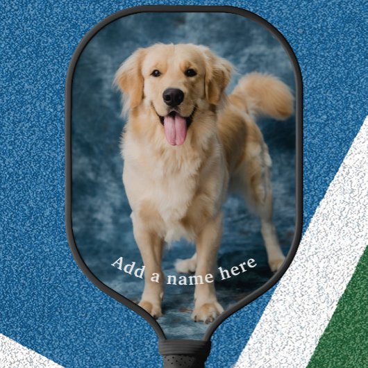 Create Your Own Custom Dog Owner Gift Pet ピックルボールラケット