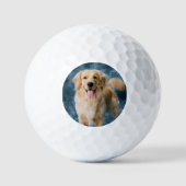 Create Your Own Custom Dog Pet Photo ゴルフボール (正面)