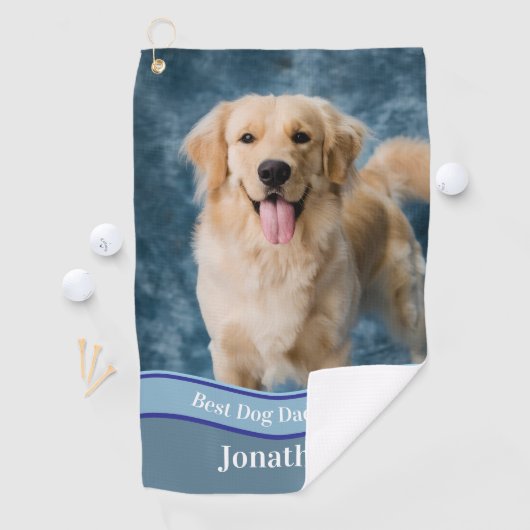 Create Your Own Custom Dog Photo Upload Golf Towel ゴルフタオル (インサイチュ)