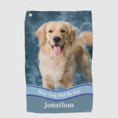 Create Your Own Custom Dog Photo Upload Golf Towel ゴルフタオル (正面)
