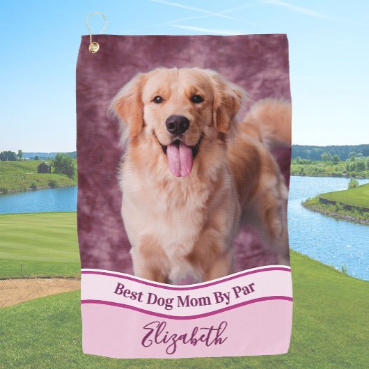 Create Your Own Custom Dog Photo Upload Golf Towel ゴルフタオル