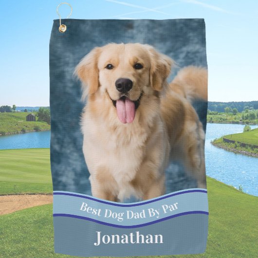 Create Your Own Custom Dog Photo Upload Golf Towel ゴルフタオル