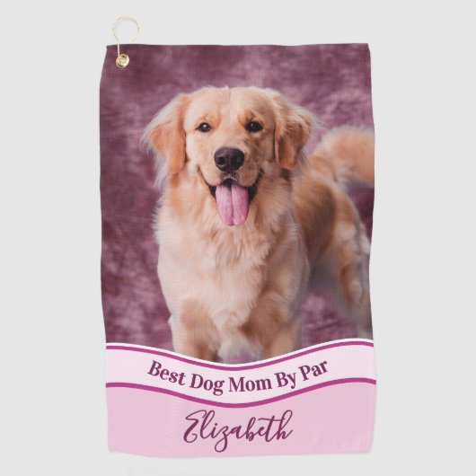 Create Your Own Custom Dog Photo Upload Golf Towel ゴルフタオル (正面)