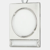  Create Your Own Custom Editable Photo Template シルバープレートバナーオーナメント (左)