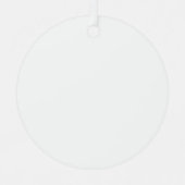  Create Your Own Custom Editable Photo Template メタルオーナメント (正面)