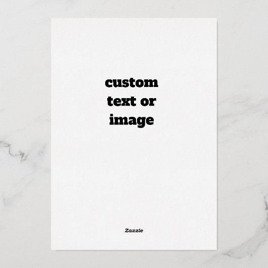 Create Your Own Custom Foil Invitations - Design 箔招待状 (裏面)