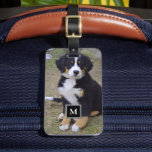 Create your own custom full photo monogram luggage ラゲッジタグ<br><div class="desc">Modern luggage tag with full custom photo.
You can add your own most beautiful photo to personalize it.
You can change the name,  monogram and text,  if you need help please contact me.</div>
