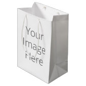 Create Your Own Custom Gift Bag - Medium, Matte ミディアムペーパーバッグ (正面アングル)