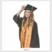 Create Your Own Custom Graduate Photo シール (シート)
