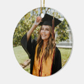 Create Your Own Custom Graduate Photo セラミックオーナメント (左)