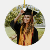 Create Your Own Custom Graduate Photo セラミックオーナメント (裏面)
