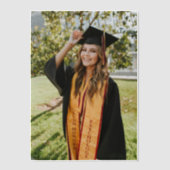 Create Your Own Custom Graduate Photo ベラム紙招待状 (正面)