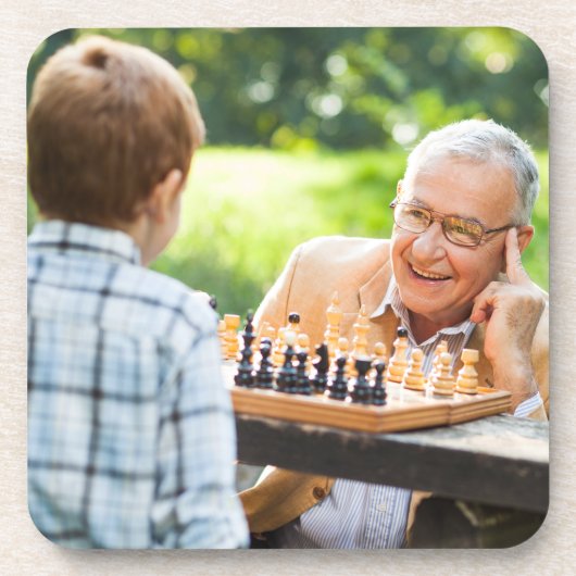 Create Your Own Custom Grandchildren Photo Gift コースター (正面)