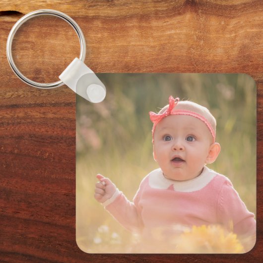 Create Your Own Custom Kids Children Photo Modern キーホルダー (正面)