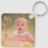 Create Your Own Custom Kids Children Photo Modern キーホルダー (裏面)