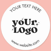 Create Your Own Custom Logo ラウンドシール