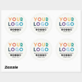 Create Your Own Custom Logo Business Social Media ラウンドシール (シート)