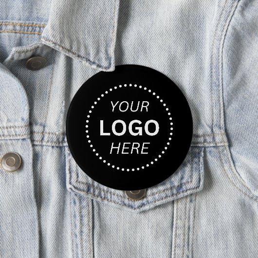 Create Your Own Custom Logo Design 4'' Round 缶バッジ (インサイチュ)