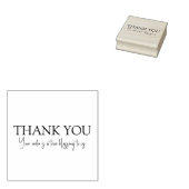 Create Your Own Custom Message Thank You Wooden  ラバースタンプ (押印)