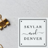 Create Your Own Custom Minimalist Couple's Names ラバースタンプ