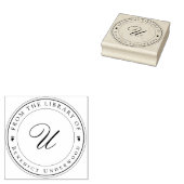 Create Your Own Custom Monogram & Ivy Bookplate ラバースタンプ (押印)