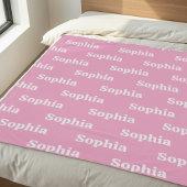 Create Your Own Custom Name フリースブランケット
