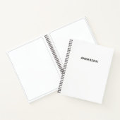 Create Your Own Custom Name Spiral Notebook ノートブック (内部)