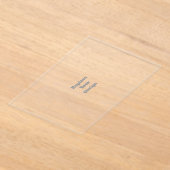 Create Your Own custom personalized﻿ Wedding アクリル招待状 (レイダウン)