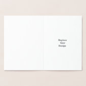 Create Your Own custom personalized﻿ Wedding 箔カード (内部)