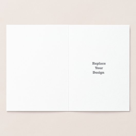 Create Your Own custom personalized﻿ Wedding 箔カード (内部)